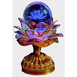 Flor de Lotus Toca 21 Mantras com Luzes 7 Chakras Reiki - 1