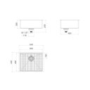 Ver imagem 3 de Cuba de Cozinha Retangular 50x40cm Deca Suprema Black Matte - Cc.660.50.Blmt