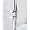 Ver imagem 4 de Torneira Chão Duchinha Gourmet Banheira Prateado Elegante