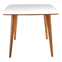 Ver imagem 3 de Mesa de Jantar Quadricurva 80x80cm 2 a 4 Lugares em Madeira - Dina - Branca