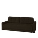 Ver imagem 1 de Sofá Cama Zurique 3 Lugares 223cm Veludo Reclinável - Meu Estofado:marrom