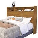 Ver imagem 5 de Cabeceira Casal 3 Nichos Mdf 145 Cm Melissa Nature Decmade