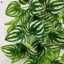 Ver imagem 2 de Kit 2 Planta Pendente Folhagem Lambari Branco Artificial