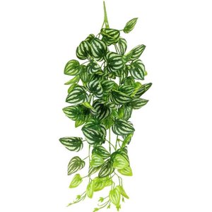Kit 2 Planta Pendente Folhagem Lambari Branco Artificial