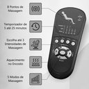 Ver imagem 5 de Cadeira com Massagem Poltrona do Papai Giratória Reclinável Manual Austin Aquecimento Pu Preta G94 -