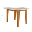 Ver imagem 2 de Mesa de Jantar Retangular 4 Lugares 120cm sem Cadeiras Kate Poliman Móveis