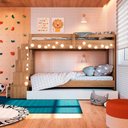 Ver imagem 2 de Triliche Infantil pra Quarto com Escadas e Estante 231,8 Cm Cor:aveiro Oak com Branco