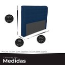 Ver imagem 6 de Cabeceira Casal de Cama Box Estofada Ana 140 Cm Veludo