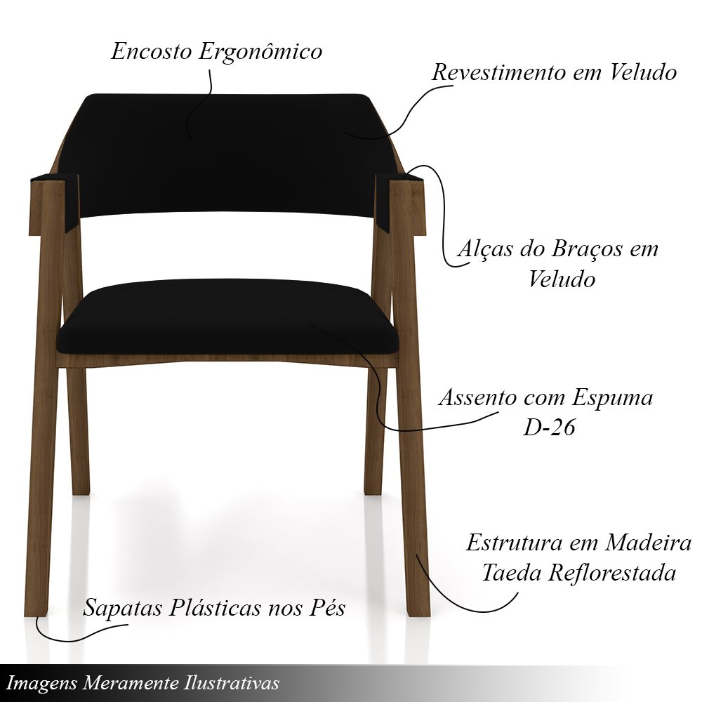 Conjunto Mesa de Jogos Carteado Bellagio Tampo Reversível e 4 Cadeiras Madeira Poker Base Estrela Ve - 4