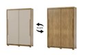 Ver imagem 2 de Guarda-roupa Dubai Infinity 163cm 2 Portas de Correr Mdf - Nature/ Fendi Flex Vila Rica