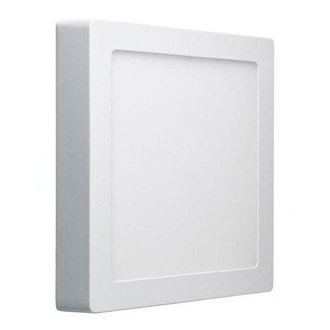 Painel Led Brilia Sobrepor Quadrado 208x208x24mm Branco 18W Autovolt 100-240V 4000 K - Neutro