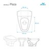 Assento Sanitário Poliester Plaza Branco para Vaso Ideal Standard - 3