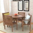 Ver imagem 3 de Mesa Redonda Pink Sands Marrom/Madeira