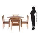 Ver imagem 6 de Mesa Redonda Pink Sands Marrom/Madeira