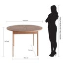 Ver imagem 4 de Mesa Redonda Pink Sands Marrom/Madeira