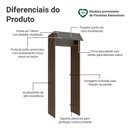 Ver imagem 3 de Porta-geladeira 73 Cm 1 Porta Basculante Rustic/cinza Vik Madesa