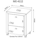 Ver imagem 5 de Kit 4 Peças com Escrivaninha em L, Gaveteiro, Armário Multiuso Alto e Estante Livreiro