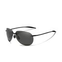 Ver imagem 1 de Óculos de Sol Unissex Polarizados Design Oval Uv 400 Kingseven Preto