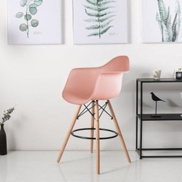 Banqueta Alta com Encosto DSW-M Eames Arm - 1