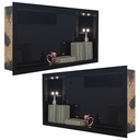 Ver imagem 5 de Kit 02 Nicho de Porcelanato Preto Nero Polido 60x32cm