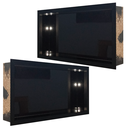 Ver imagem 6 de Kit 02 Nicho de Porcelanato Preto Nero Polido 60x32cm