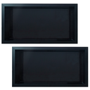 Ver imagem 2 de Kit 02 Nicho de Porcelanato Preto Nero Polido 60x32cm