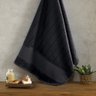 TOALHA BANHO DOHLER VELOUR ARTESANALLE 70CM X 140CM:Preto - 1