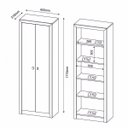 Ver imagem 3 de Conjunto 3 Peças com Mesa para Escritório em L, Armário Multiuso Alto e Baixo Branco