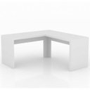 Ver imagem 6 de Conjunto 3 Peças com Mesa para Escritório em L, Armário Multiuso Alto e Baixo Branco