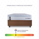 Ver imagem 5 de Conjunto Box Baú Marrom Luanda Branco Espuma D28 Solteiro 88x188x69 - King House