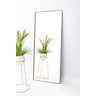 Espelho Retangular com Moldura em Metal 150 X 60 Cm - Marrom - 3