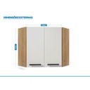 Ver imagem 4 de Armário Aéreo Angular de Canto 2 Portas New Jazz Itatiaia