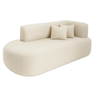 Sofá Orgânico Versátil Abby 160 Cm - Zahav Estofados:bouclê/bege - 6