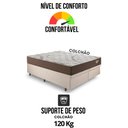 Ver mais imagens de Base Box Baú Bipartido Casal 138x188 Linho  com Colchão Relax Adorabile Molas Ensacadas