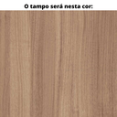 Ver imagem 3 de Mesa de Reunião com Caixa de Tomada 260 x 120 cm Pé Tubular PE25 MDP Noce Naturalle Preto