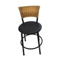 Ver imagem 3 de Kit 2 Banquetas Baixa Cozinha Encosto Juncado