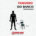 Ver imagem 4 de Kit 2 Banquetas Baixa Cozinha Encosto Juncado