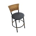 Ver imagem 2 de Kit 2 Banquetas Baixa Cozinha Encosto Juncado