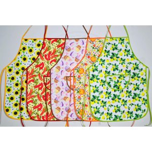 Avental de Cozinha Estampado com Plástico 5 Peças Arte & Tear Avental Estampado com Plástico