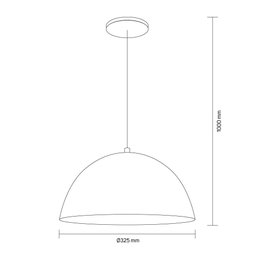 Luminária Pendente Meia Lua Montreal G Lustre Sala Mesa Cozinha Bivolt E27:preto/cobre/bivolt - 4