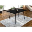 Ver imagem 1 de Mesa Sala de Jantar Paraty Preto 120x75cm Tampo Preto - Preto