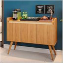 Ver imagem 2 de Buffet Gold 3 Portas 100% Mdp Mel Perola