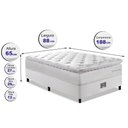 Ver imagem 3 de Cama Box Solteiro Colchão + Box 88x188 Molas Ensacadas Cama Inbox Confort Snow