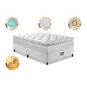 Ver imagem 4 de Cama Box Solteiro Colchão + Box 88x188 Molas Ensacadas Cama Inbox Confort Snow