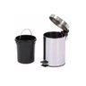 Lixeira com Pedal e Balde Removível em Aço Inox 5 Litros - Mundiart Bb3053 05 - 4