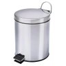 Lixeira com Pedal e Balde Removível em Aço Inox 5 Litros - Mundiart Bb3053 05 - 1