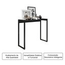 Ver imagem 3 de Aparador Cantinho do Café Isis sem Prateleira Moderno Estilo Industrial - Preto