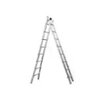 Escada Extensiva com 7 Degraus Capacidade 120kg em Alumínio - Real - 1