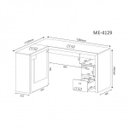 Ver imagem 3 de Kit 2 Peças com Mesa para Escritório em L e Estante Livreiro