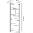 Ver imagem 2 de Kit 2 Peças com Mesa para Escritório em L e Estante Livreiro